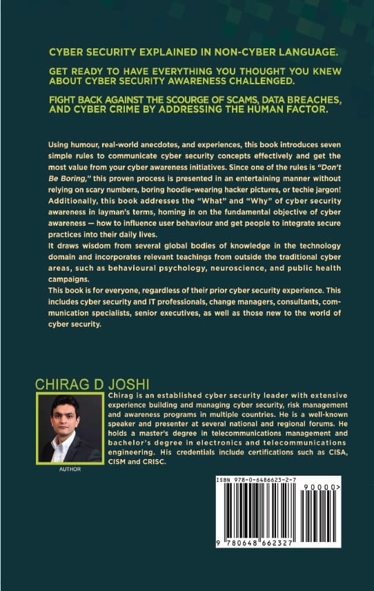 7 Rules to Influence Behaviour and Win at Cyber Security Awareness by Chirag Joshi, M.S., CISA, CISM, CRISC - Image 3
